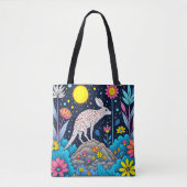 dromerig nachtelijk bos tote bag (Voorkant)
