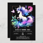 Dromerig Oerwoud Paard Verjaardag Kaart (Voorkant / Achterkant)