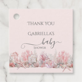 Dromerig onder het Zee Baby shower Bedankjes Labels