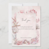 Dromerig onder het Zee Baby shower Bedankkaart (Voorkant)