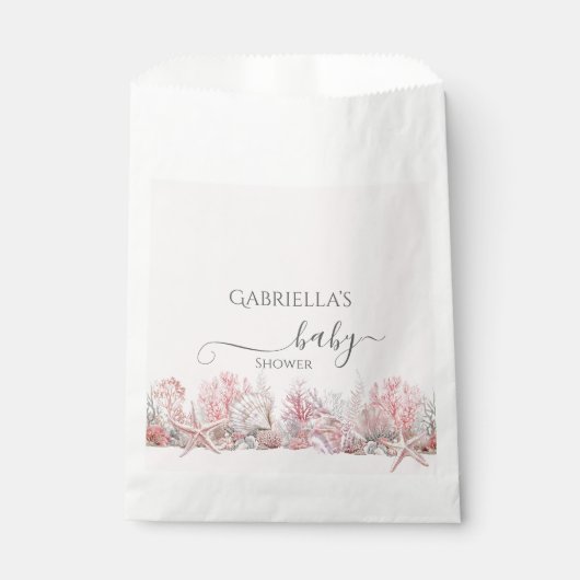 Dromerig onder het Zee Baby shower Bedankzakje (Voorkant)