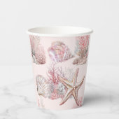 Dromerig onder het Zee Baby shower Papieren Bekers (Achterkant)