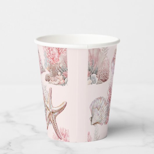 Dromerig onder het Zee Baby shower Papieren Bekers (Rechts)