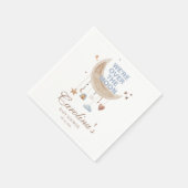 Dromerig Over de Maan blauwe babyshower Servet (Hoek)