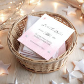 Dromerig over de maan wasbeer meisje Baby shower Save The Date