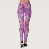 dromerig Paarse marmer Leggings (Achterkant)