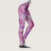 dromerig Paarse marmer Leggings (Rechts)