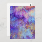 dromerig paarse wolken briefkaart (Voorkant / Achterkant)