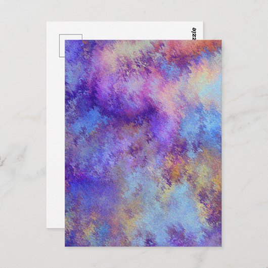 dromerig paarse wolken briefkaart (Voorkant / Achterkant)