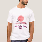 Dromerig roze maanlandschap t-shirt (Voorkant)
