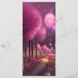 Dromerig Roze Nightscape Bladwijzer Menu