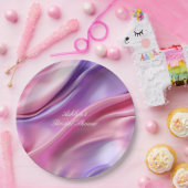  Dromerig Roze Paarse Vrijgezellenfeest Papieren Bordje (Feest)