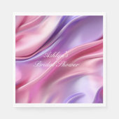  Dromerig Roze Paarse Vrijgezellenfeest Servet (Voorkant)
