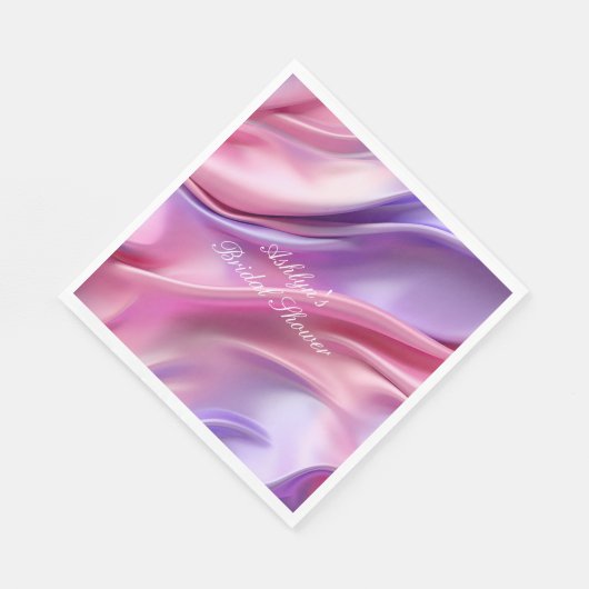  Dromerig Roze Paarse Vrijgezellenfeest Servet (Hoek)