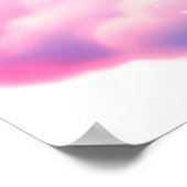 Dromerig Roze Sprookjeskasteel, aangepaste kwekeri Poster (Hoek)