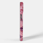 Dromerig Roze Vlinderpatroon iPhone Hoesje (Achterkant / Rechts)