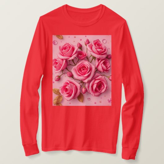 Dromerig Rozen T-shirt (Design voorkant)