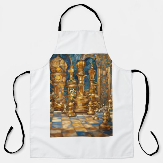 Dromerig schaak-ontworpen Schort (Voorkant)