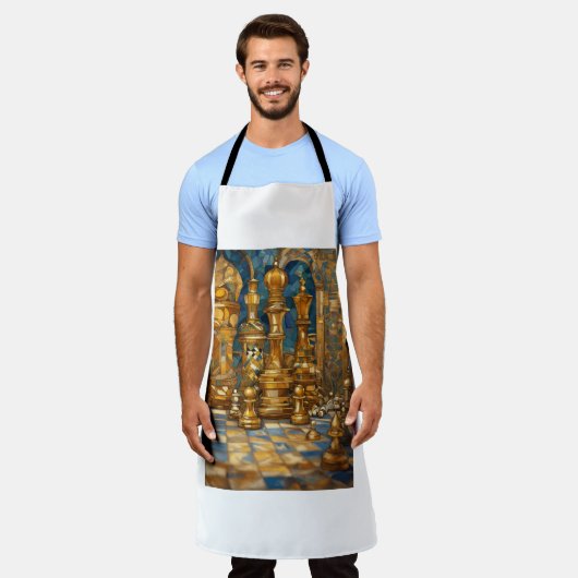 Dromerig schaak-ontworpen Schort (Gedragen)