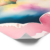 Dromerig Sprookjeskasteel - Magische Waterverfschi Poster (Hoek)