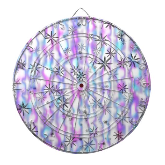 Dromerig Starburst Golven Patroon Dartbord (Voorkant)