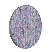 Dromerig Starburst Golven Patroon Dartbord (Voorkant Links)