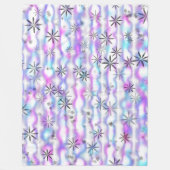 Dromerig Starburst Golven Patroon Fleece Deken (Voorkant)