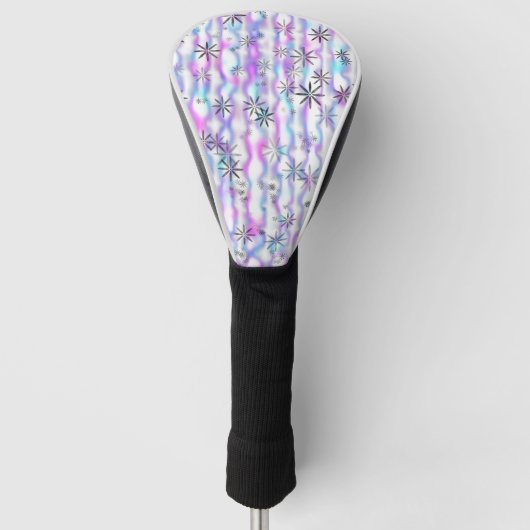 Dromerig Starburst Golven Patroon Golfheadcover (Voorkant)