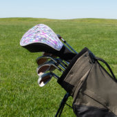 Dromerig Starburst Golven Patroon Golfheadcover (Insitu)