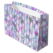 Dromerig Starburst Golven Patroon Groot Cadeauzakje (Achterkant Gekanteld)