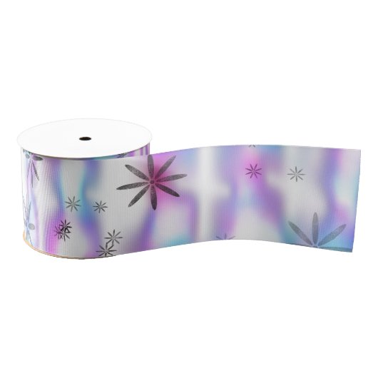 Dromerig Starburst Golven Patroon Grosgrain Lint (Spoel)