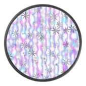 Dromerig Starburst Golven Patroon Hockey Puck (Voorkant)