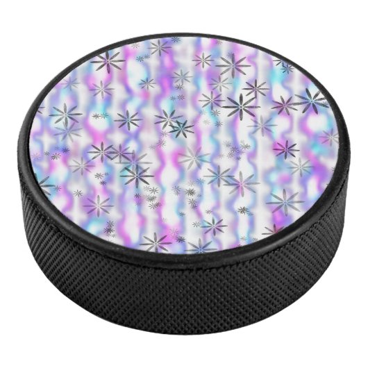 Dromerig Starburst Golven Patroon Hockey Puck (3/4)
