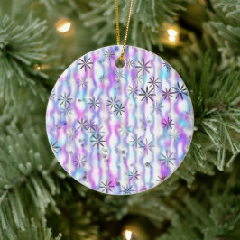 Dromerig Starburst Golven Patroon Keramisch Ornament
