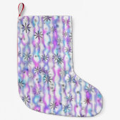 Dromerig Starburst Golven Patroon Kleine Kerstsok (Voorkant)