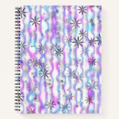 Dromerig Starburst Golven Patroon Notitieboek (Voorkant)