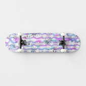 Dromerig Starburst Golven Patroon Persoonlijk Skateboard (Horizontaal)