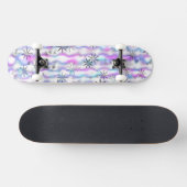 Dromerig Starburst Golven Patroon Persoonlijk Skateboard (Horizontaal)