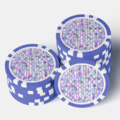 Dromerig Starburst Golven Patroon Poker Chips (Opstapeling)