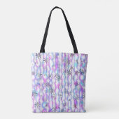 Dromerig Starburst Golven Patroon Tote Bag (Achterkant)