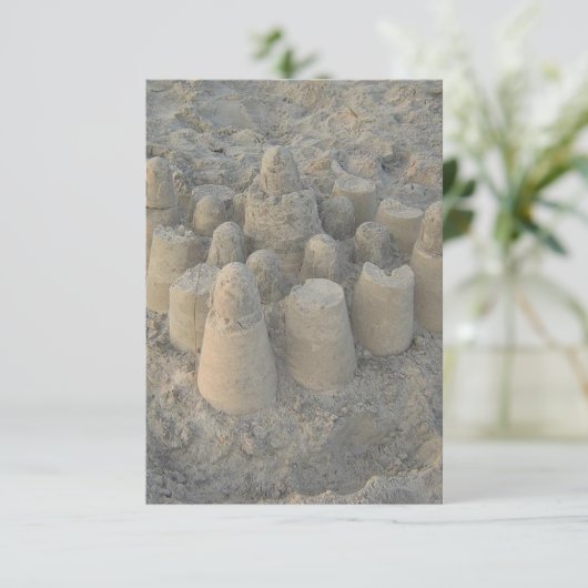 dromerig strandkasteel strandhuwelijk (Staand voorkant)