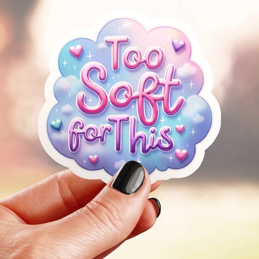 Dromerig Te Zacht Voor Dit Sticker