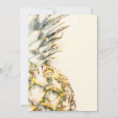 Dromerig Tropisch Ananas Eiland Strand Bruiloft Kaart (Achterkant)