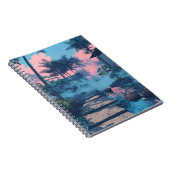 Dromerig Tropisch Pad Sunset Art Notitieboek (Rechterzijde)