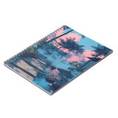 Dromerig Tropisch Pad Sunset Art Notitieboek (Linkerzijde)