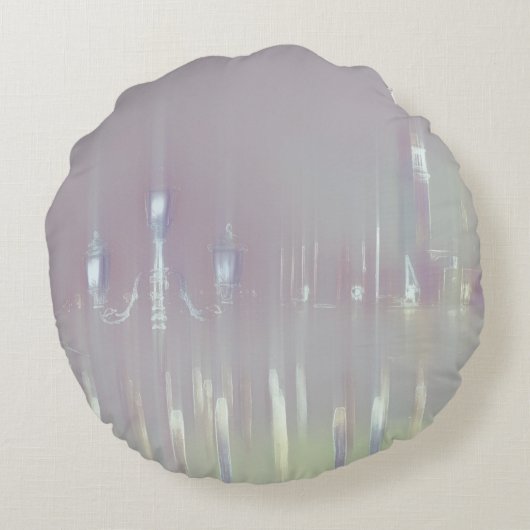 Dromerig Venetië Italië Rond Kussen (Achterkant)