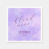 Dromerig we zijn op Cloud Nine Baby shower Servet (Voorkant)