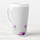 Dromerig wolkendesign latte mok (Linkerhoek)