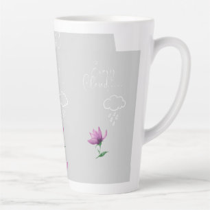 Dromerig wolkendesign latte mok