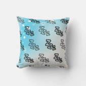 Dromerig Zzz Patroon Kussen (Voorkant)